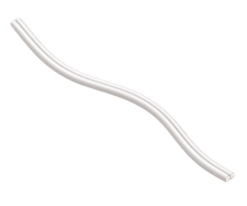 PCIe 5.0 twinax cable, fuller silver-white pair